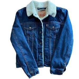Levi’s Sherpa Lined Denim Jacket | XS |